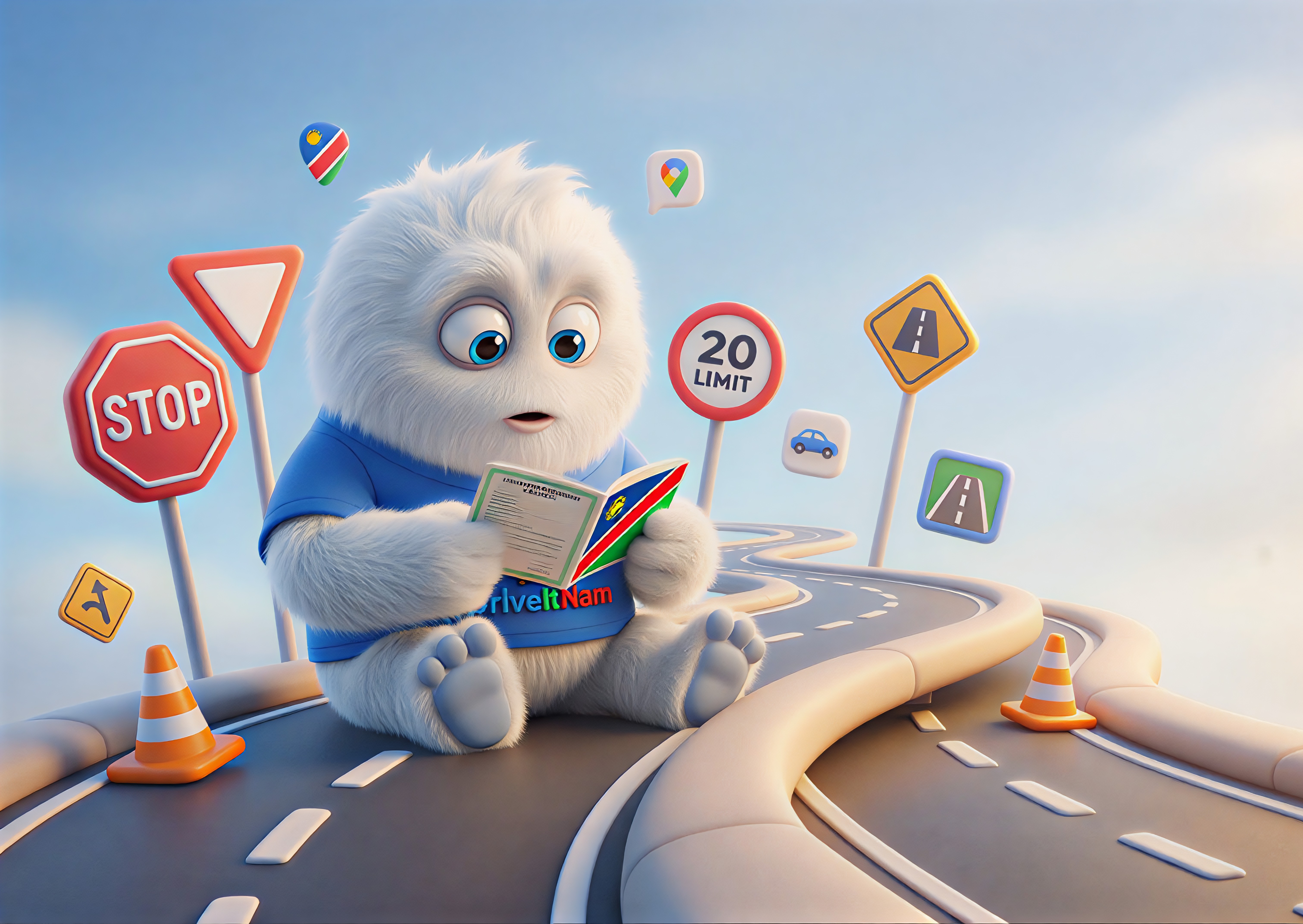 DriveItNam sign in background